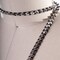 1 Yard Silver Iron On Spike Tape Trim 1/4 Inch on Black Velvet